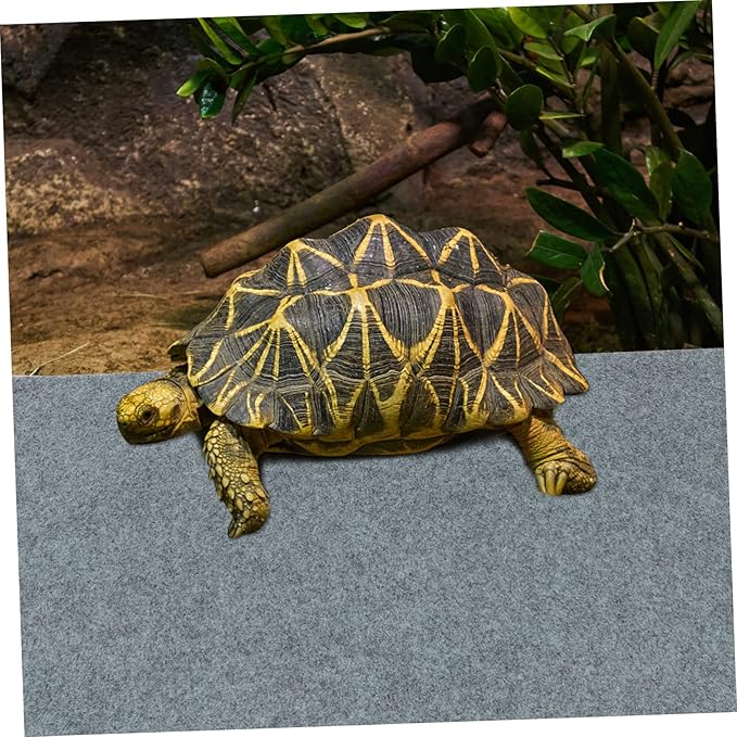 NOLITOY Bearded Dragon Lizard Carpet Liner Comfortable Reptile Terrarium Substrate Mat for Tortoise and Other Reptiles -Absorbent Bedding