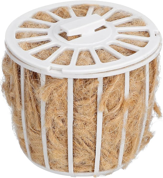 Abaodam Bird Nesting Material with Basket Natural Cotton and Jute Bedding for Small Birds Canaries Parakeets Breathable Comfortable Nest Supplies for Outdoor and Indoor Use