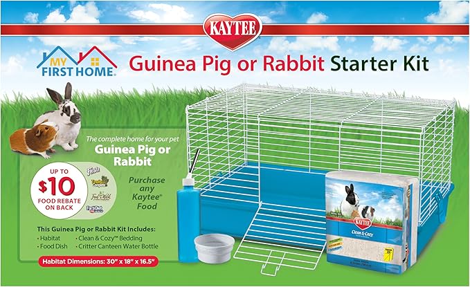 Kaytee My First Home Starter Kit Habitat for Pet Guinea Pigs