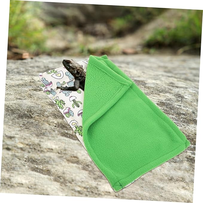 Milisten Reptile Sleeping Bag Warm Lizard Pillow Hideout Mat for Bearded Dragon