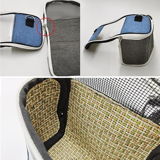 Flight Cage Bird Carrier Travel Cage Lightweight Bird Backpack Pet Bag for Small Birds or Habitat Bird Cage (Size : Small)