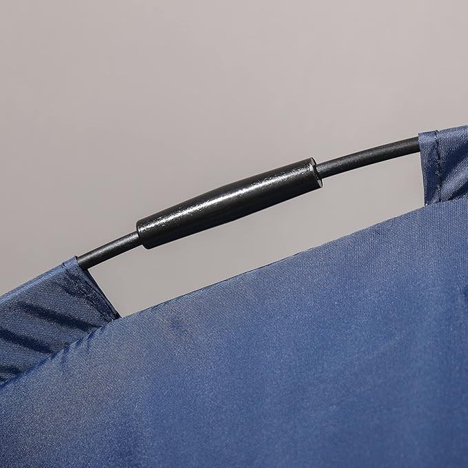 PawHut Elevated Dog Bed with Removable Canopy, Outdoor Dog Cot with UV Protection Canopy Shade, 30 inch Pet Bed for Camping, Dark Blue