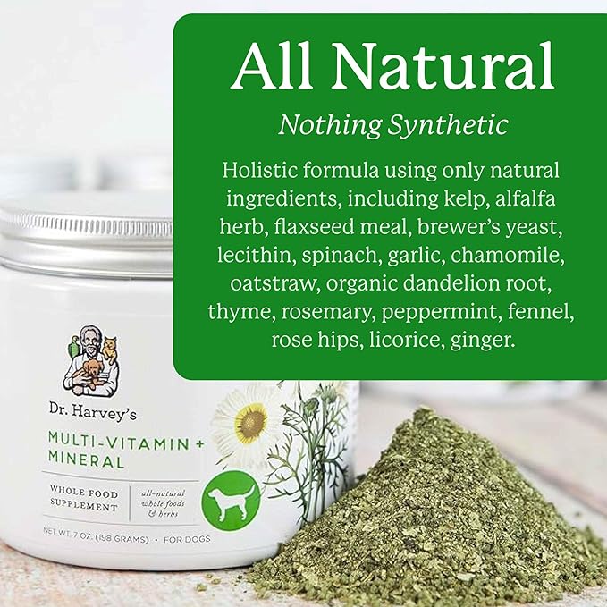 Dr. Harvey's Herbal Multi-Vitamin and Mineral Supplement for Dogs (7 Ounces)