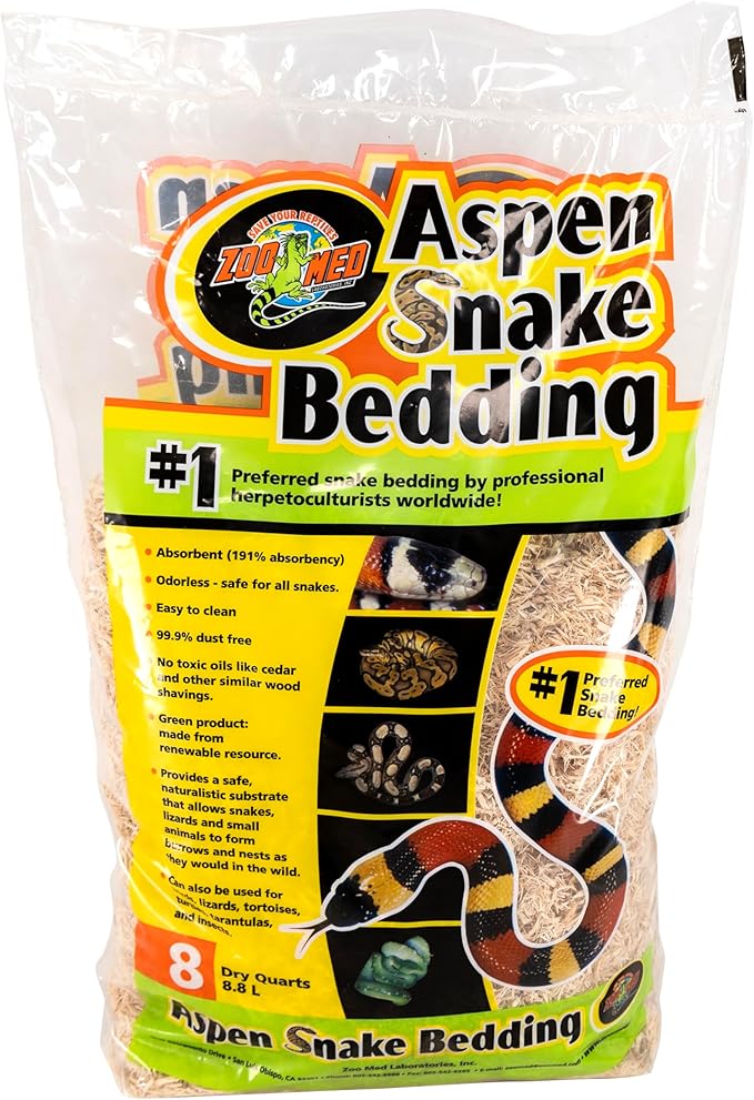 Zoo Med Aspen Snake Bedding 8qt