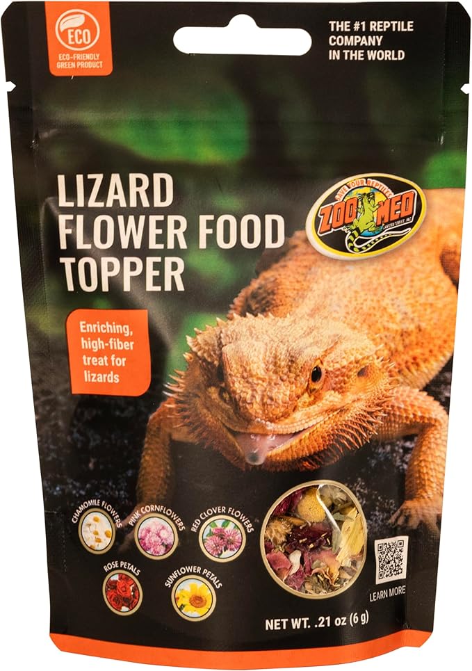Zoo Med Lizard Flower Food Topper 0.21 oz - Pack of 22