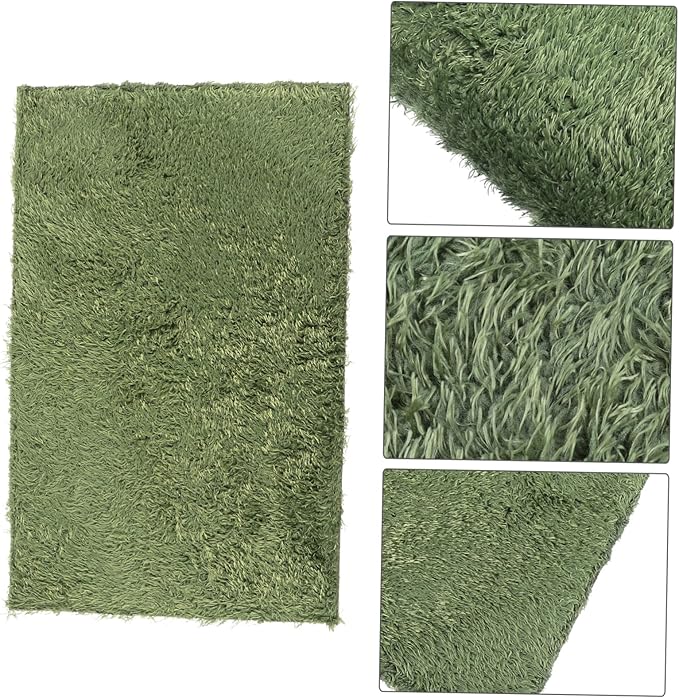 GANAZONO 2pcs Moss Mat Reptile Carpet for Gecko Tank Accessories Moss for Terrarium Reptile Substrate Hide