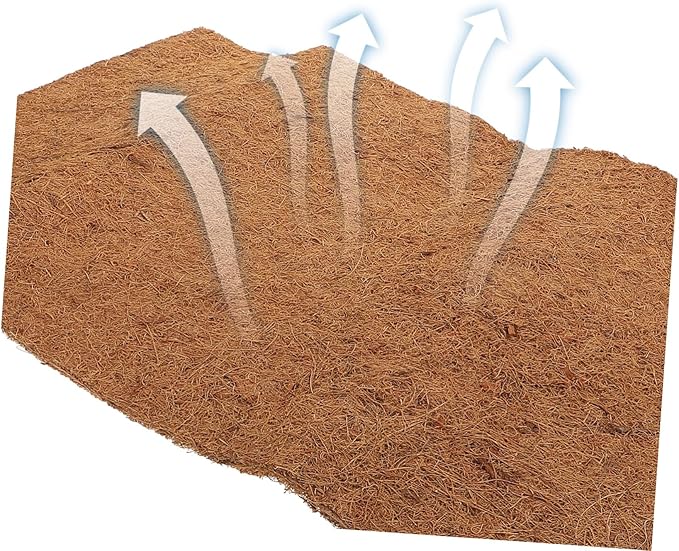 Sosoport Tropical Reptile Carpet Substrate for Reptile Tank Coconut Liner Pet Bed Mat