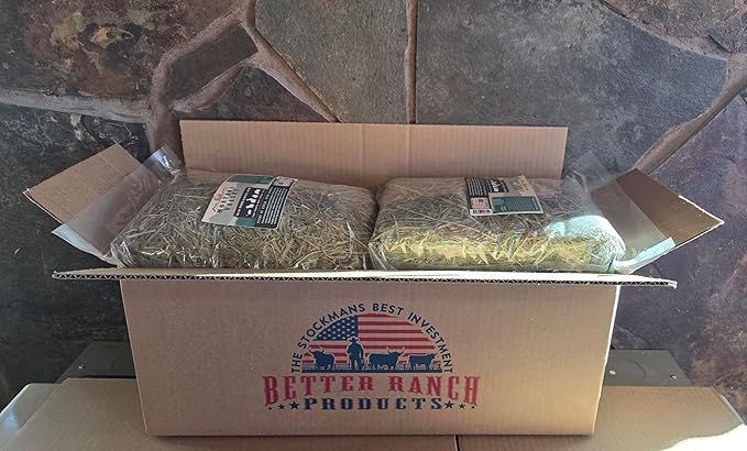 Timothy and Alfalfa Hay for Rabbits, Guinea Pigs and Hamsters, 60/40 Blend, Six 1 lb Bags, Natural Small Animal Forage, Montana Valley Hay, High Fiber Digestive Support For Daily Feeding Use