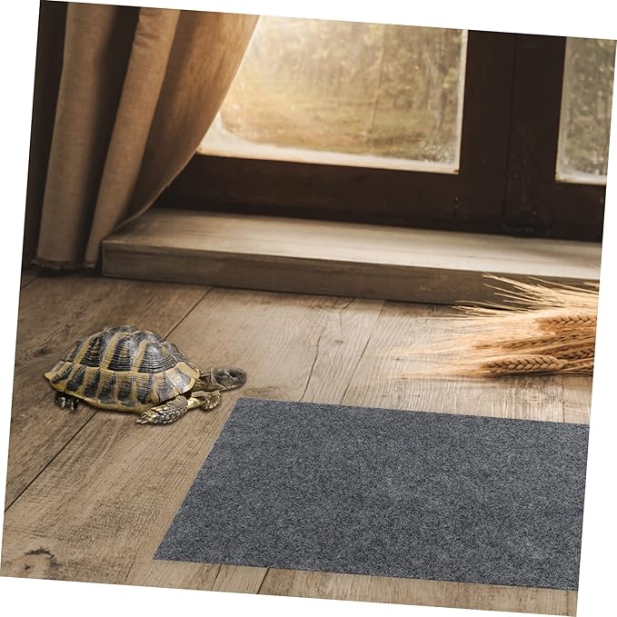 Hemoton 4pcs Reptile Carpet Mat for Terrarium Absorbent Lizard Bedding Substrate for Snakes Tortoises and Geckos Mats Quality for Comfort and Easy Cleanup