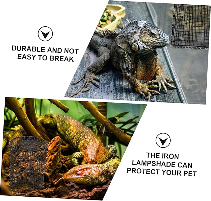 DOITOOL 1pc Heating Lamp Shade for Reptiles Anti-scalding Cover Efficient Heat Dissipation Durable Habitat Decor for Terrarium Lighting