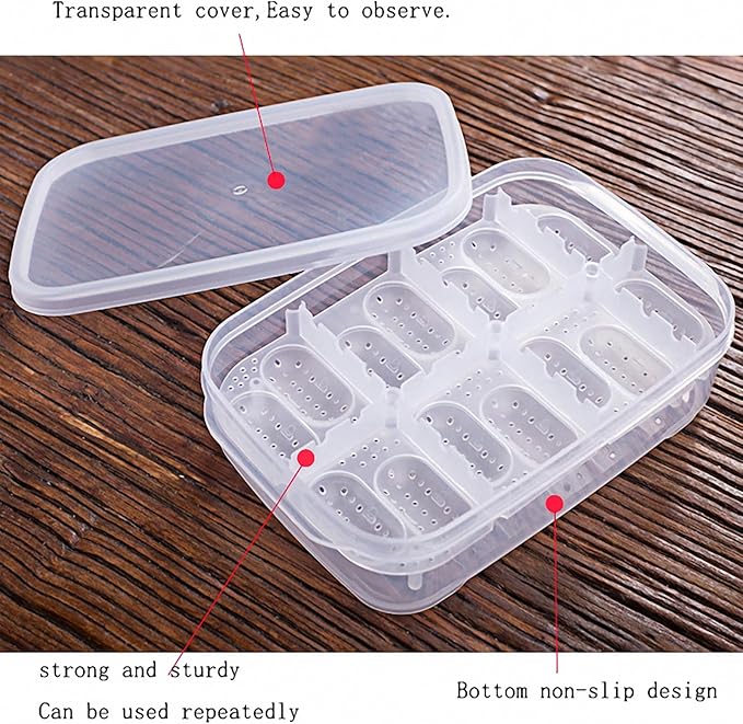 Reptile Breeding Box OMEM Reptile Lizard Incubation Box, Hatchery Box, Suitable for Hatching Snake, Lizards, Lions Mane, Reptiles (Black)