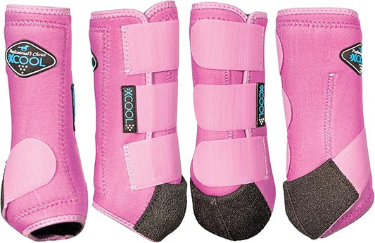 Professional's Choice 2XCOOL Sports Medicine Horse Boots | Protective & Breathable Design for Ultimate Comfort & Durability in Active Horses | Value 4 Pack