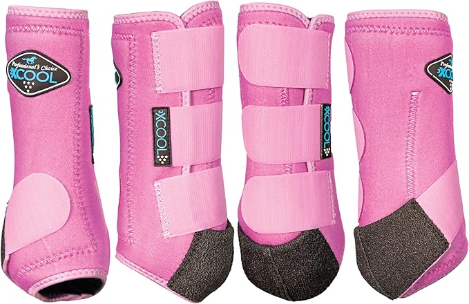 Professional's Choice 2XCOOL Sports Medicine Horse Boots | Protective & Breathable Design for Ultimate Comfort & Durability in Active Horses | Value 4 Pack