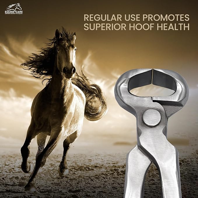 Equine Care Hoof Nippers for Farriers – Horse Hoof Trimmer | Chrome Vanadium Steel Farrier Tool with Precision Cutting Blades, High Leverage Handles & Ergonomic Grip for Horses & Livestock (14 Inch)