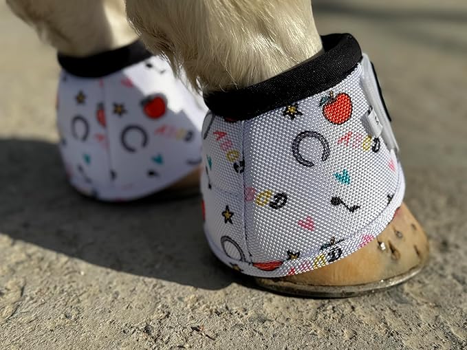TGW RIDING 2520D Horse Bell Boots No-Turn Horse Bell Boots, Equine Ballistic Hoof Overreach Bell Boot, Pair