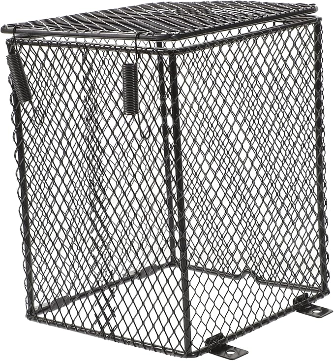 Reptile Heat Lamp Mesh Cover and Heating Light Shade for Crawler Living Tank Easy to Install High-Grade Material for Turtles Lizards and Birds