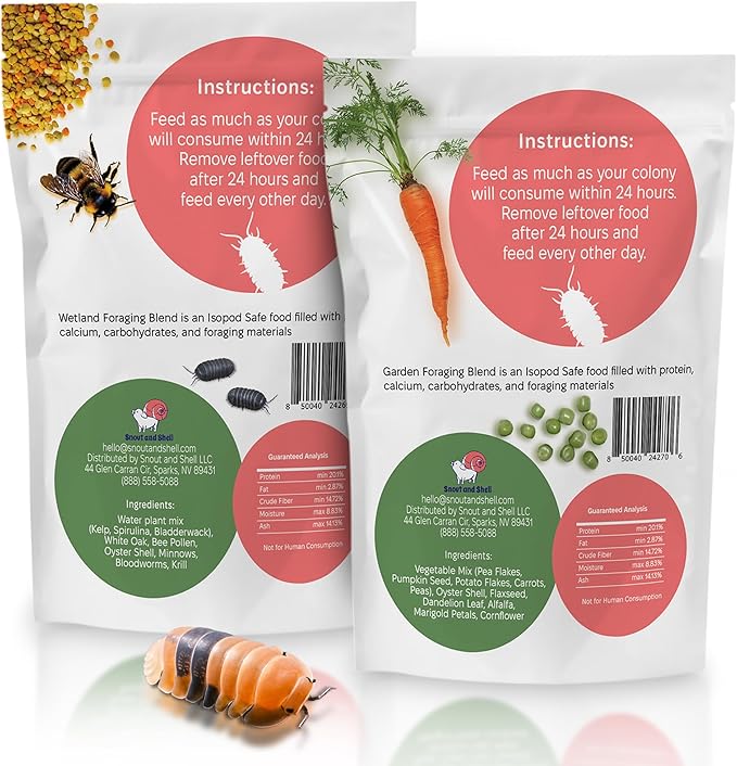 Snout and Shell Isopod Foraging Bundle – Garden & Wetland