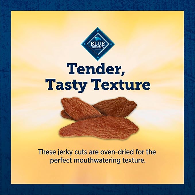 Blue Buffalo True Chews Premium Jerky Cuts Dog Treats, Made in the USA with Natural Ingredients, Chicken, 32-oz Bag, (Pack of 3)