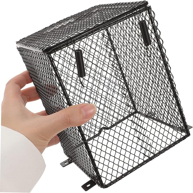 BESPORTBLE Bird Cage Heat Lamp Cover Mesh Reptile Heating Lamp Protector Durable Scald Design for Turtles Snakes and Birds Easy Installation for Safety and Aesthetic Use