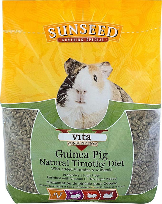 Sunseed Company 36145 1 Piece Vita Sunscription Timothy Guinea Pig Food Treat, 5 Lb