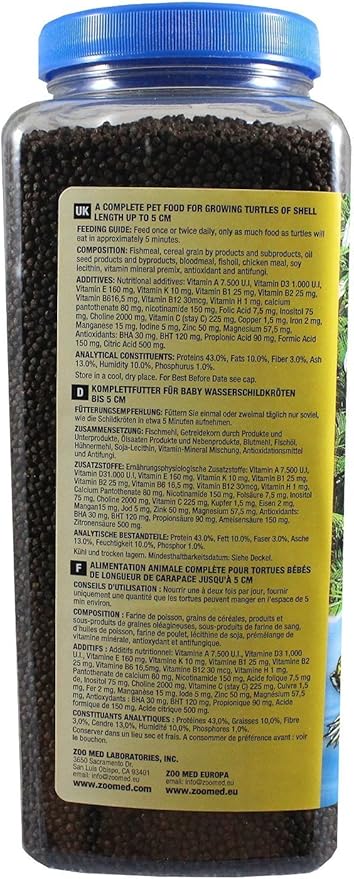 (3 Pack) Zoo Med Natural Aquatic Turtle Food (15 Ounce Per Pack)