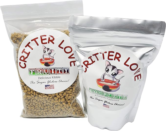 Complete & Fruity Kibble Sugar Glider Food - Combo Pack