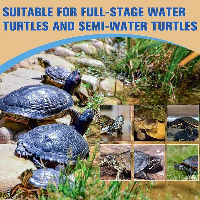 Turtle Treats,3 in 1 Meat Turtle Food,Made with Fresh Meat,Chicken&Duck&Fish Freeze-Dried,Enriched Protein & Vitamins(3.17oz/4.23oz) (4.23oz-3in1)