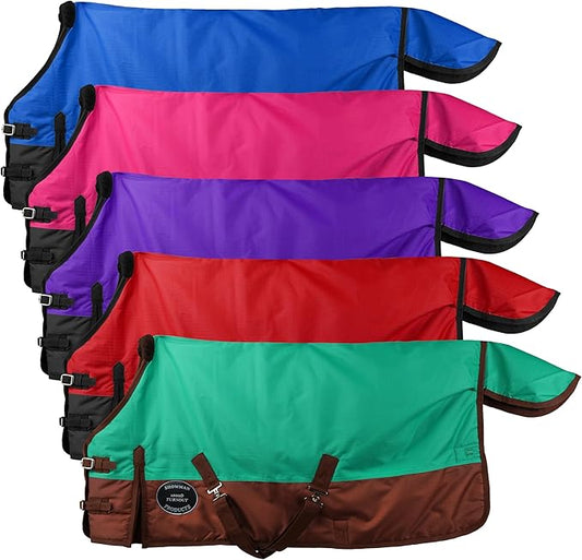 Showman Adjustable 56"-62" Pony/Yearling 1200 Denier Turnout Blanket