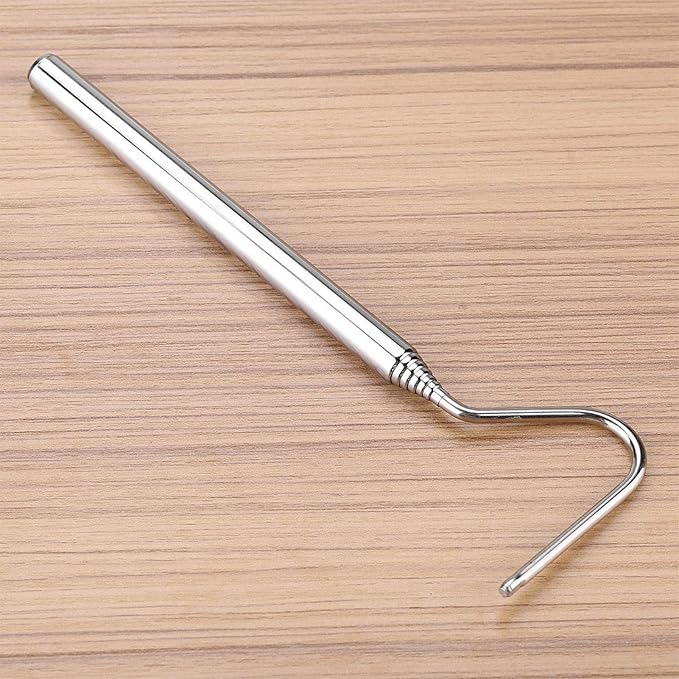 Snake Tong, Telescoping Snake Handling Tool Snake Hook, Stainless Steel Reptile Catcher Snake Catcher, Reptile for Snake