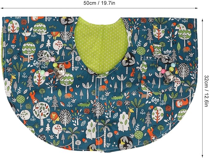 Bird Parrot Protective Shawl Bird Poop Shoulder Protector Bird Shawl Diaper Pad Bird Poop Protector Bird Shoulder Diaper Pad Parrot Shawl Guard pet Supply Props Cloth Bird Diaper Poop Cover Shawl Cape