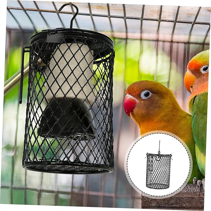 ORFOFE Reptile Heat Lamp Mesh Cover Scald Lamp Shade for Reptiles Insulation Cover for Turtles Birds and Other Pets for Fluorescent Bulbs
