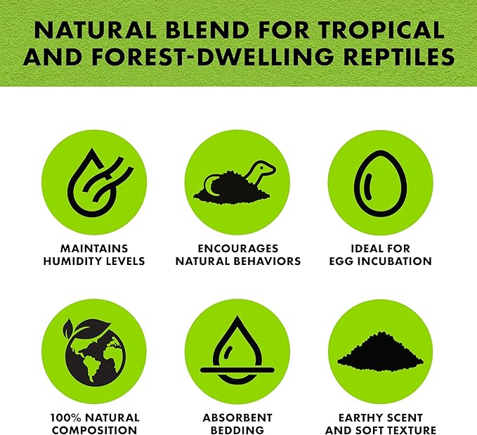 Zilla Reptile Terrarium Bedding Substrate Jungle Mix, 4 Quart
