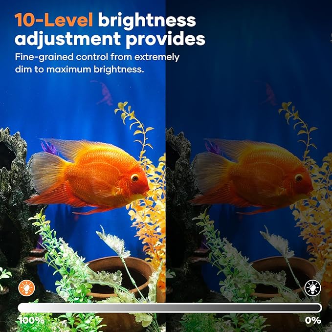 7.5 Gallon Smart Fish Tank, Auto Temperature Control & Filtration, LED Color-Changing Light, TDS&Temperature Alert, Quiet Circulation, Fresh/Salt Water Applicable, Desktop Aquarium 17.8*11.2*10.7 Inch