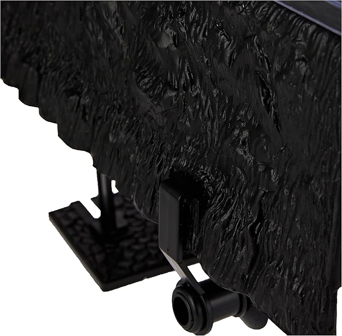 PENN-PLAX Reptology Turtle Topper – Above Tank Basking Platform That Safely Mounts to Standard Size Tanks Including 10g, 20L, 20H, 29g, up to 55 Gallons and 13” Wide – Black Color (REP600)