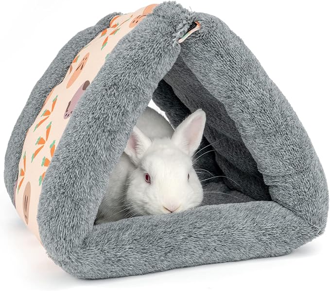 Niteangel Foldable Guinea Pig Tent Bed & Warm Tunnel for Rabbit Ferret Chinchilla Bunny Rats or Other Small Animals