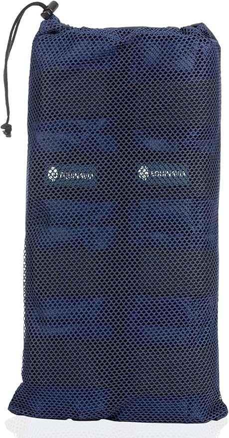 Equinavia Cool Relief Therapy Ice Boots Leg Wraps Pair for Horses, Gel Pack with Adjustable Straps | 16.5" x 15.5" with Storage Bag - Navy Blue - Pair - One Size