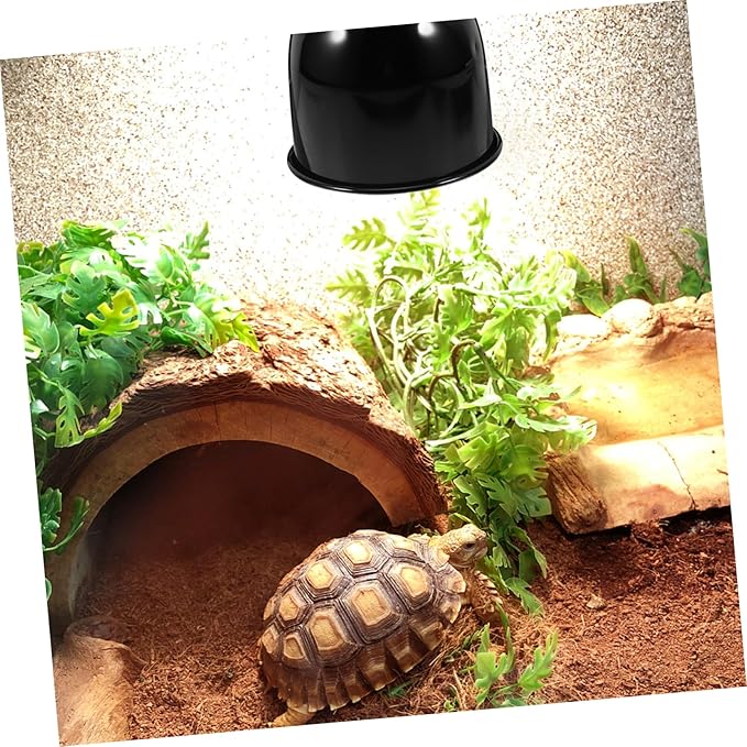 Reptile Heat Lamp Protector Dome Fixture for Turtle Tank Accessories Efficient Heat Distribution for Reptiles Easy Installation Compatible