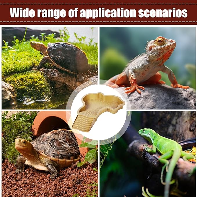 Turtle Bathing – Aquarium Turtle, Climbing Pet, Amphibian Basin | Shower Basin Turtles Bathing for Small Reptiles, Pet Care, Swimming, and Relaxation at Home or Garden