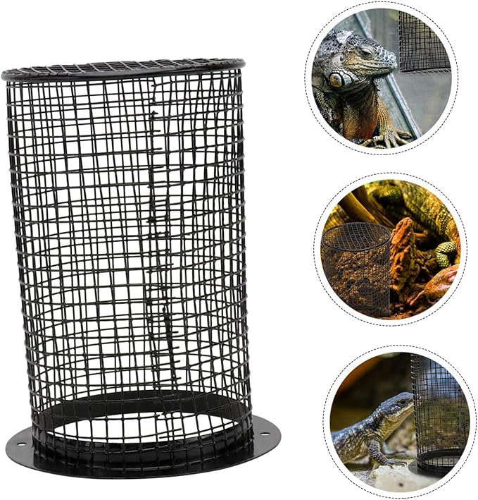 Gadpiparty Reptile Heat Pad Lampshade Cover Scald Protection for Reptile Tank Easy Install Pet Supplies