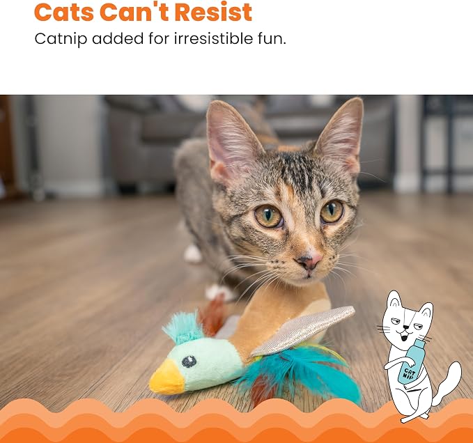 Catstages Flapperz Duck Plush Interactive Catnip Cat Toy - Image 5