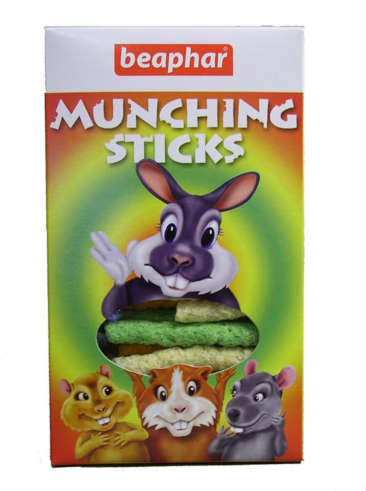 Beaphar Munching Sticks Snack for Rabbits, Guinea Pigs, Hamsters & Chinchillas 150 g