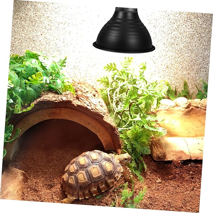 Luxshiny Reptile Lampshade Insulated Heat Lamp Cover Accessory for Pet Reptiles Reflective Design for Optimal Lighting Easy Maintenance