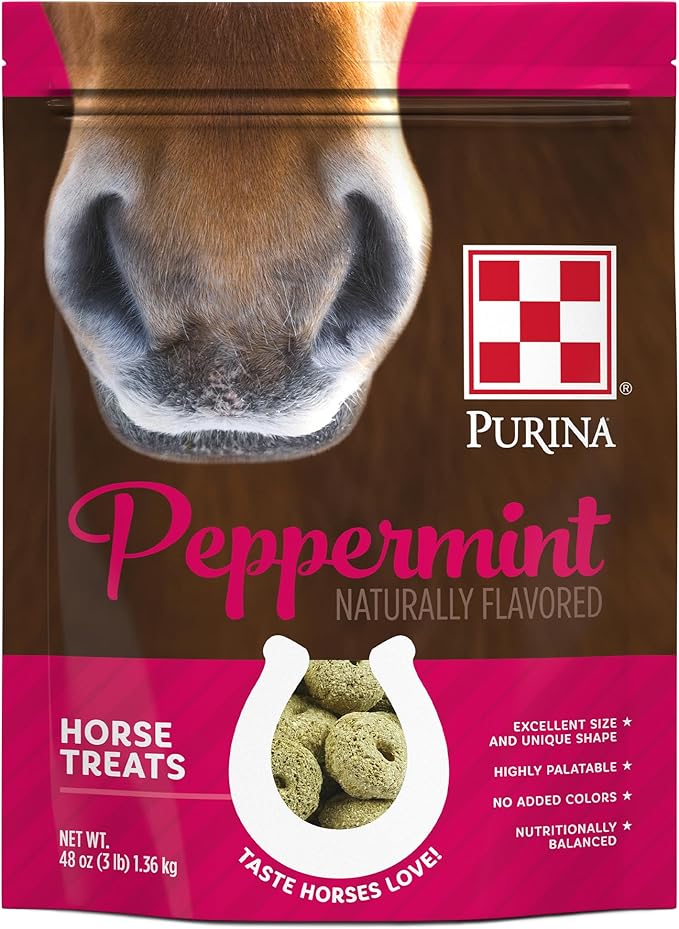 Purina Peppermint Horse Treats, 3 (3LB) Pound Bag