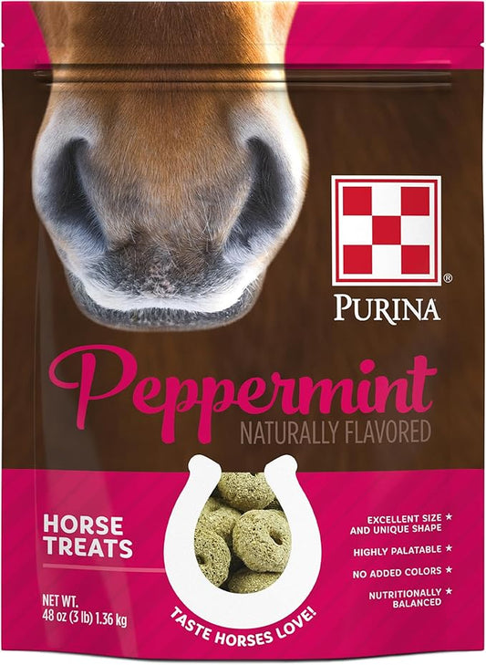 Purina Peppermint Horse Treats, 3 (3LB) Pound Bag