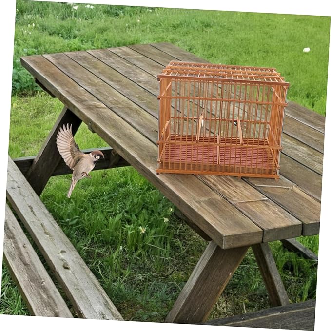 Indoor Flight Bird Cage Retro Small Parrot Cage Decorative Embellishments