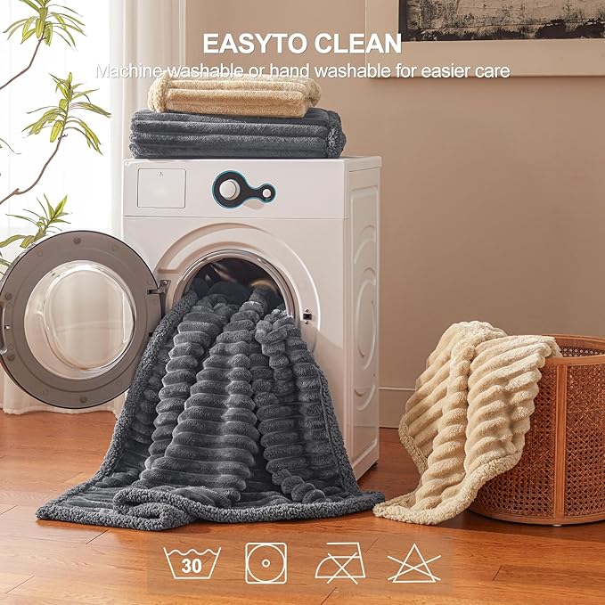 AIPERRO Waterproof Dog Blanket for Medium Dogs, Washable Soft Puppy Cat Blankets Flannel Cotton Velour for Sofa Couch Protector, Comfort & Security Reversible Bed Protection for Pet, 30"X40", Gray
