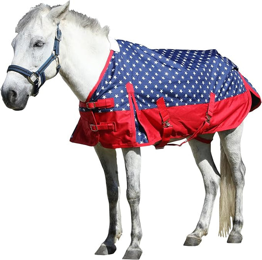 LEAFOREST 1200 Denier Waterproof Mini Shetland Rug Pony Rug Foal Rug Turnout Rug (no Filling) Star 39IN