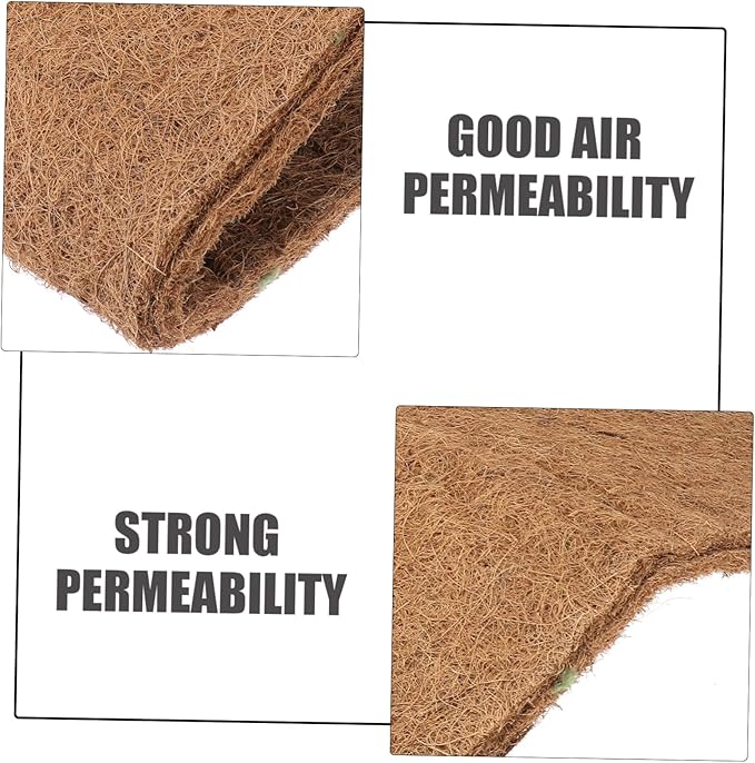 Abaodam 3pcs Climbing Pet Mat Terrarium Reptile Coconut Mat Pet Habitat Soft Mat Substrate Fiber Matting Pads Liner Reptile Bedding Mat Accessories Turtle Tortoise Bedding Lizard