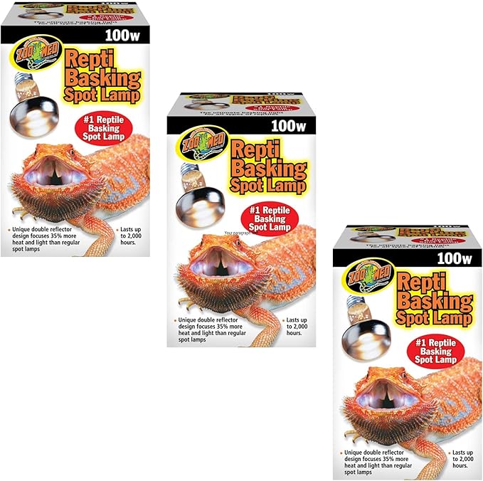 Zoomed Repti Basking Spot Lamp 100 W (Pack of 3)