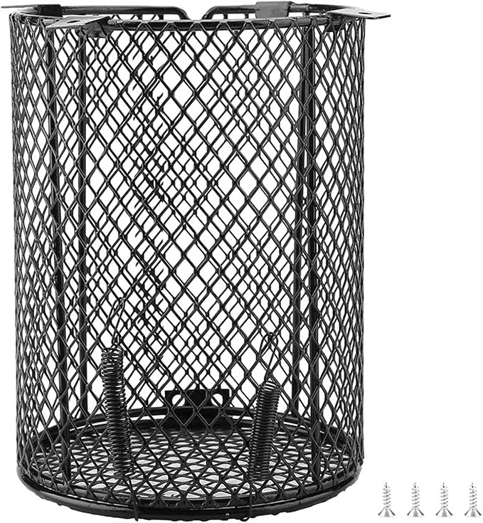 Reptile Antiscald Lamp, Reptile Lampshade Screw Installation for Night Light (Round)